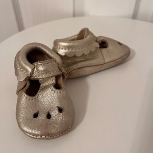 Freshly Picked Gold Mary Jane Shoes